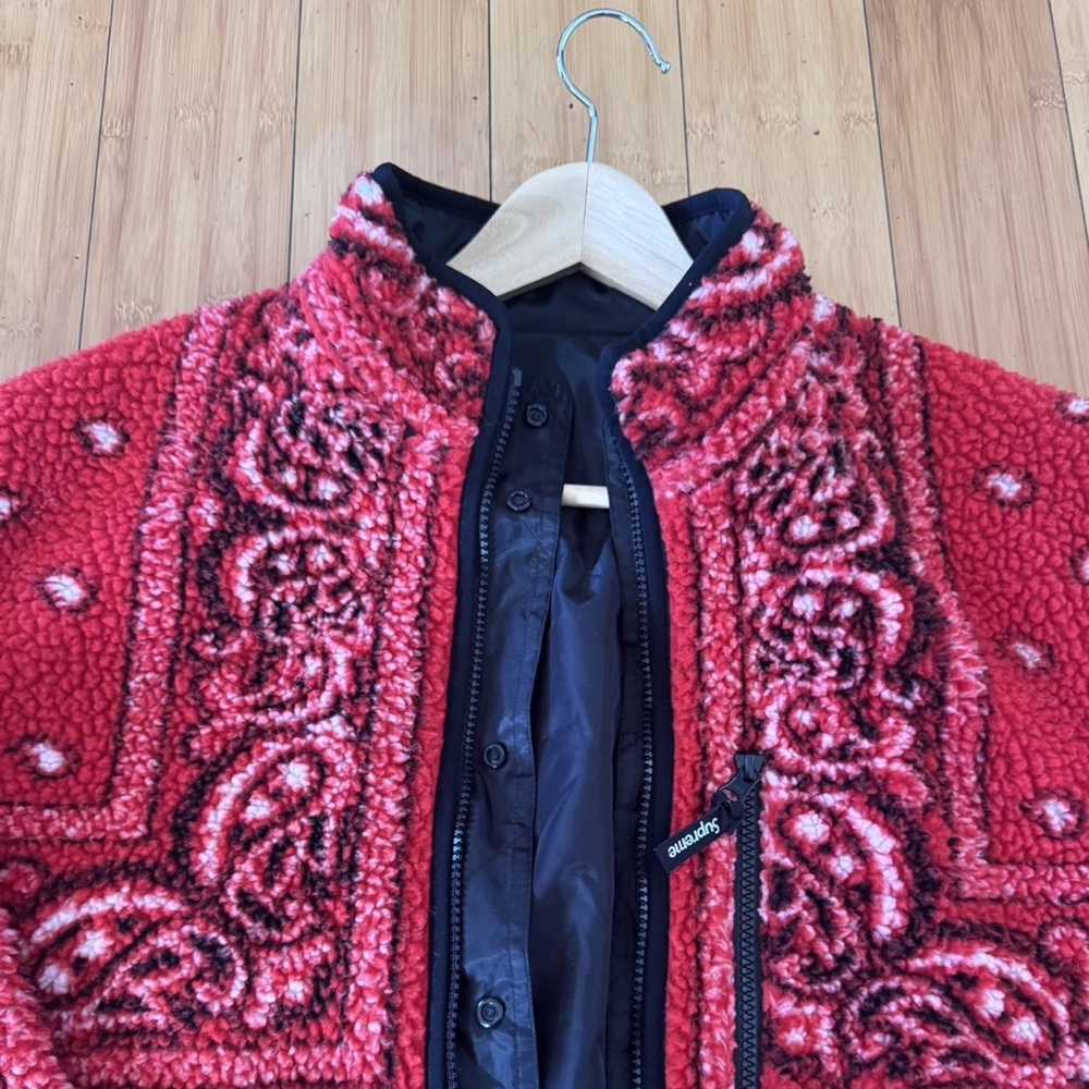 Supreme Red And Black Patterned Performance Jacket - image 2